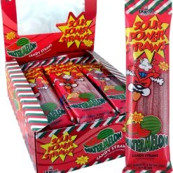 Joy's De'Lights Sour Power Straws Watermelon 24x50g