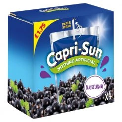 Joys Delights Lolly Shop Online Capri Sun Blackcurrant 4 Pack Bulk