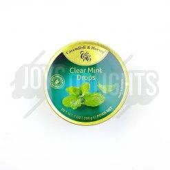 Joy's De'Lights Hard Lollies Cavendish & Harvey Clear Mint Drops Tin