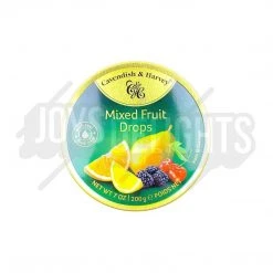Joy's De'Lights Cavendish & Harvey Mixed Fruit Drops Tin Bulk
