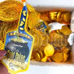 Joys Delights Lolly Shop Online Milk Choc Gold Coins 65g Bulk