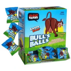Joy's De'Lights Bulls Balls Gum Bulk All Candy