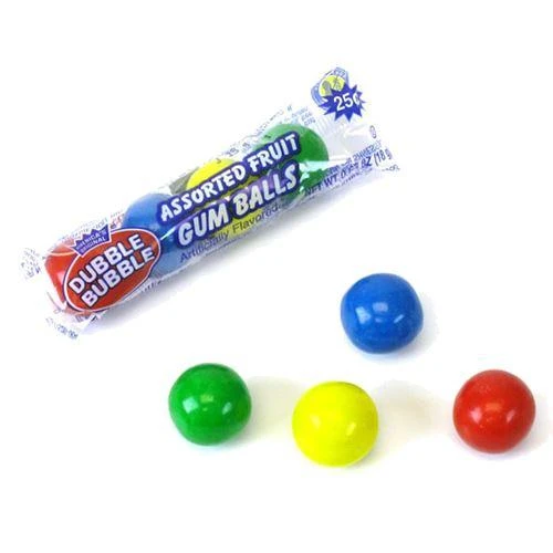 Joys Delights Lolly Shop Online Dubble Bubble 4 Ball Tube