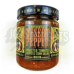 Joy's De'Lights Condiments Desert Pepper Roasted Tomato Chipotle Corn Salsa 453g