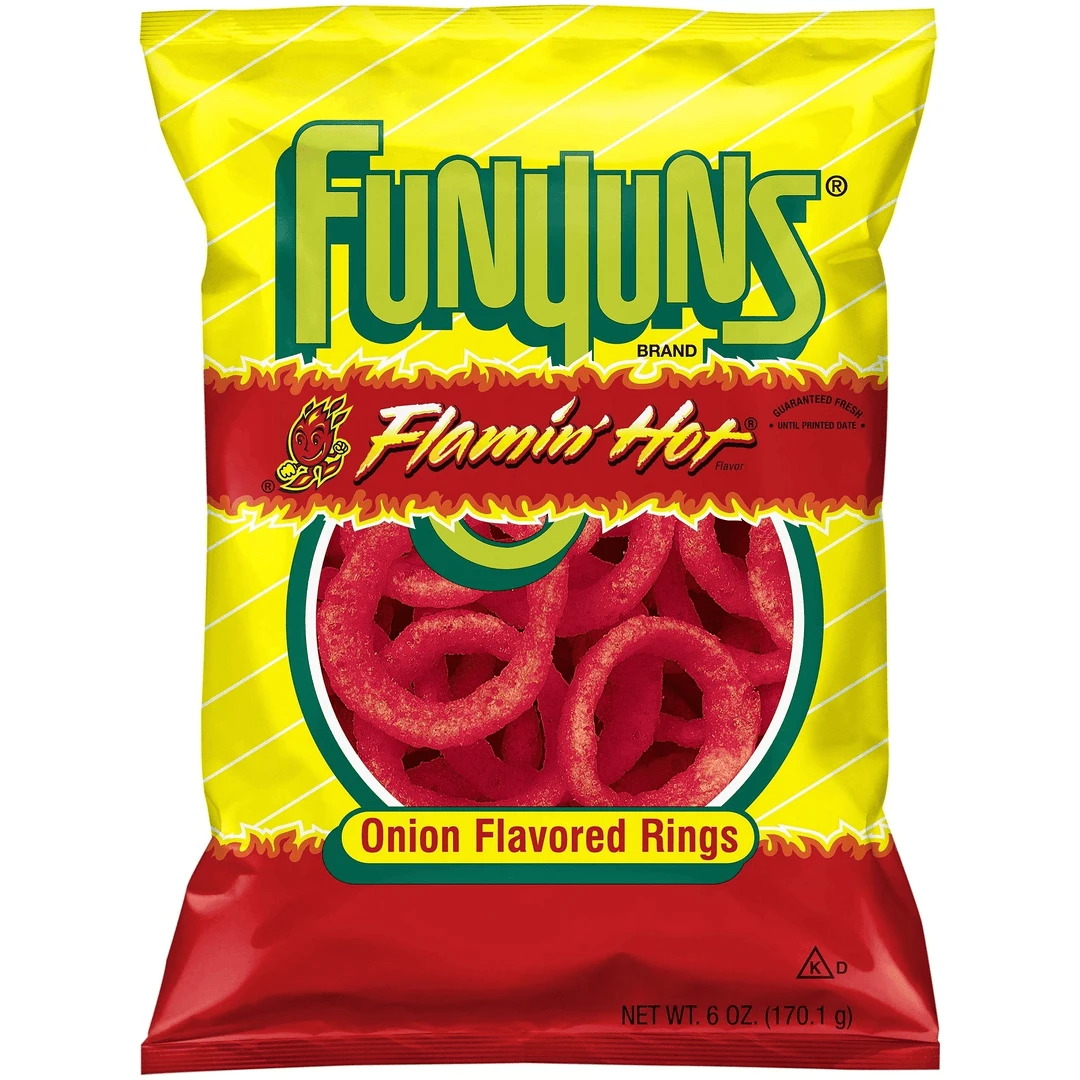 Joys Delights Lolly Shop Online Featured Funyuns Flamin' Hot 163g 1 Joys Delights Lolly Shop Online Featured Funyuns Flamin' Hot 163g