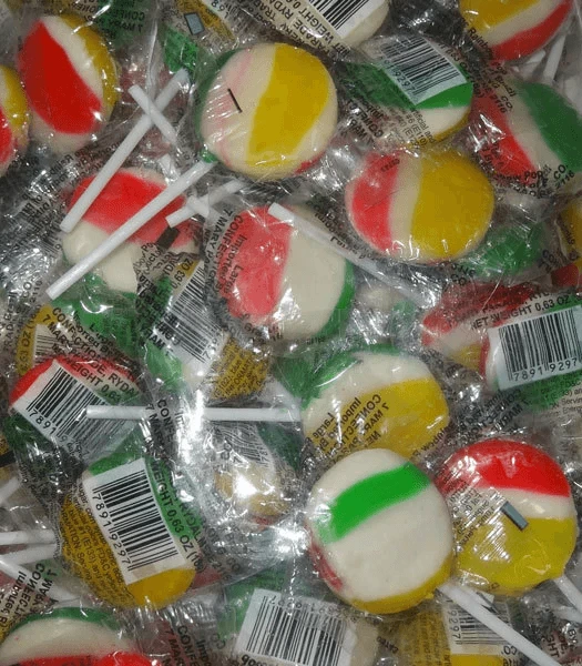 Joy's De'Lights All Candy Small Rainbow Lollipop Single 2 Joy's De'Lights All Candy Small Rainbow Lollipop Single