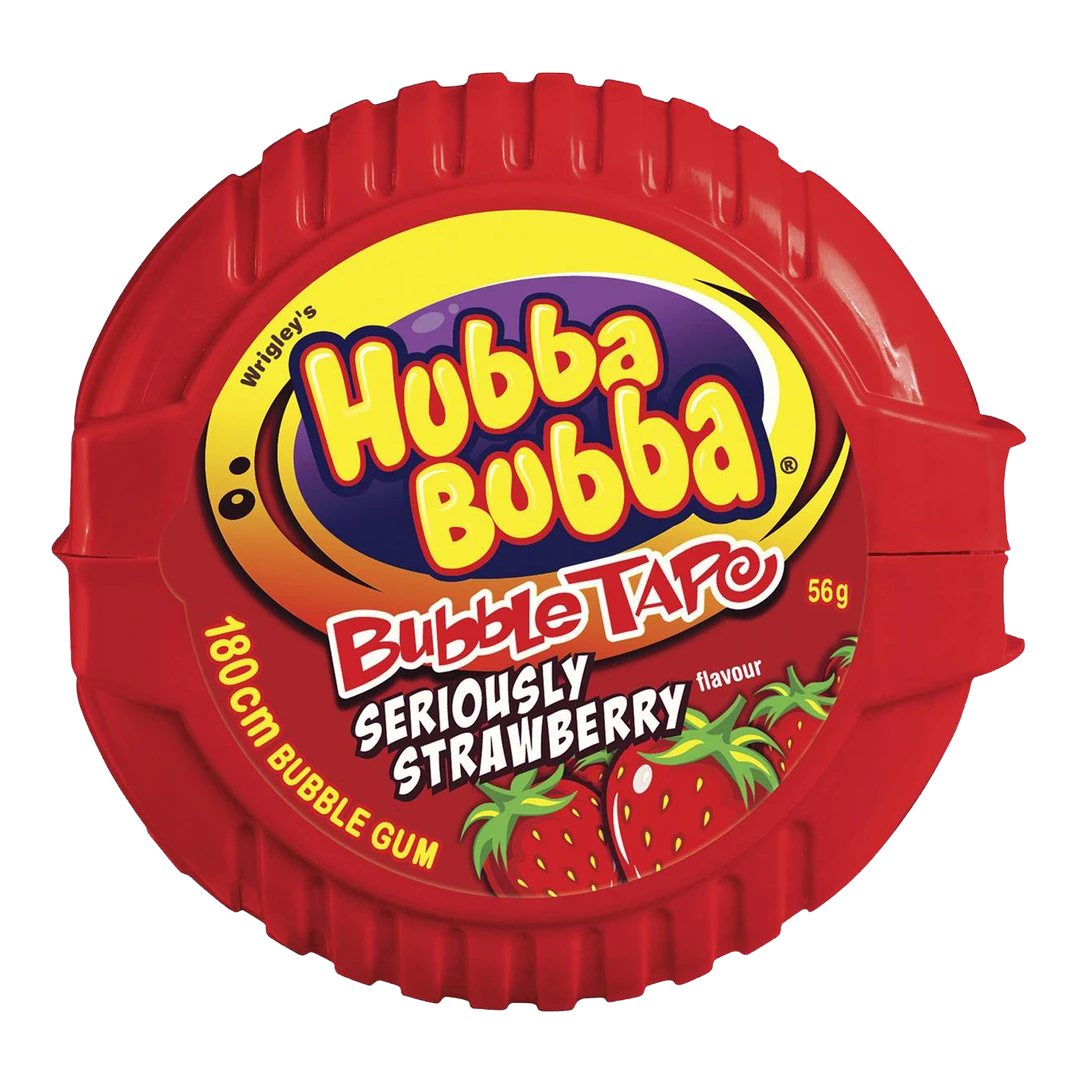 The Professors Hubba Bubba Tape Strawberry All Candy 1 The Professors Hubba Bubba Tape Strawberry All Candy