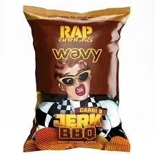 Joys Delights Lolly Shop Online Rap Snacks Cardi B's Jerk BBQ Chips 78g Bulk