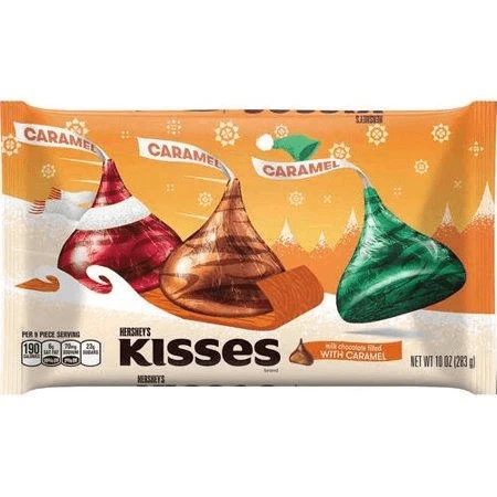 Joy's De'Lights Milk Chocolate Hershey's Kisses Caramel Christmas 283g 1 Joy's De'Lights Milk Chocolate Hershey's Kisses Caramel Christmas 283g