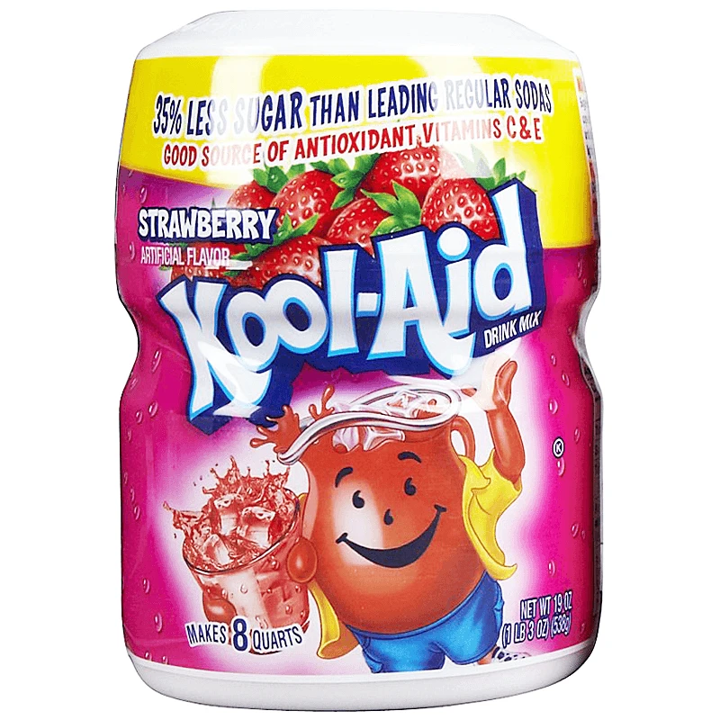 Joy's De'Lights All Candy Kool Aid Strawberry Tub 538g 1 Joy's De'Lights All Candy Kool Aid Strawberry Tub 538g