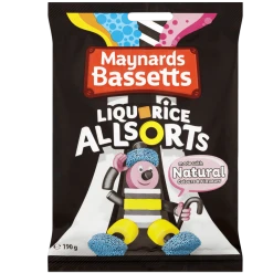 Joys Delights Lolly Shop Online Licorice Allsorts 190g Bag Bulk