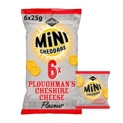 Joys Delights Lolly Shop Online Baked Mini Cheddars Ploughman's Cheshire Cheese 6 Pack