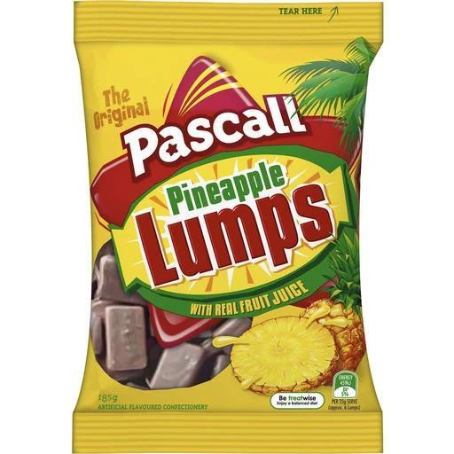 Joys Delights Lolly Shop Online Pascall Pineapple Lumps 185g Bulk 1 Joys Delights Lolly Shop Online Pascall Pineapple Lumps 185g Bulk