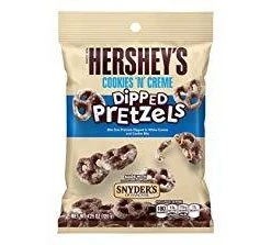 Joy's De'Lights Hersheys Cookies And Cream Dipped Pretzels 120g