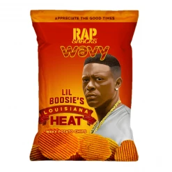 Joys Delights Lolly Shop Online American Chips Rap Snacks Lil Boosie's Louisiana Heat Chips 78g Bulk