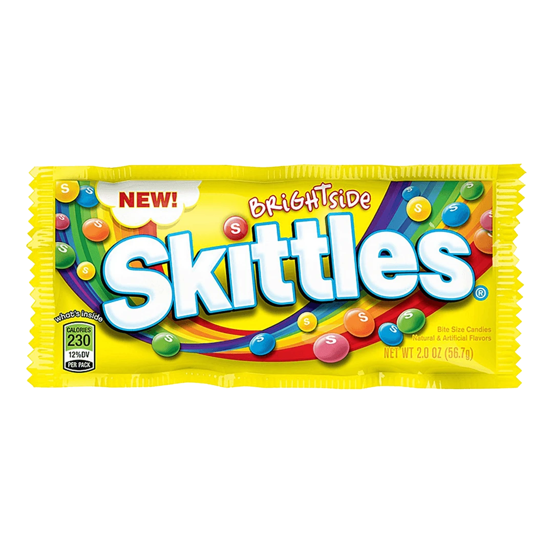 Joy's De'Lights Skittles Brightside 56.7g Gluten Free 2 Joy's De'Lights Skittles Brightside 56.7g Gluten Free