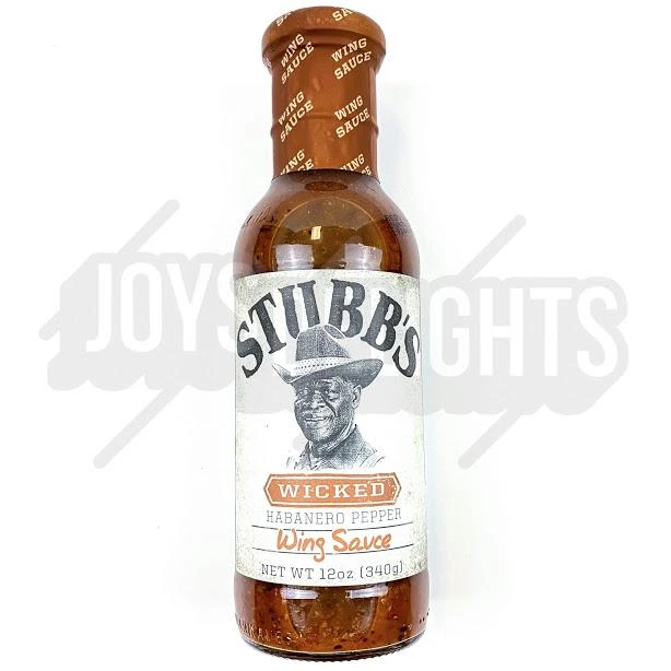 Joy's De'Lights Stubbs Wicked Wing Sauce 340g 1 Joy's De'Lights Stubbs Wicked Wing Sauce 340g