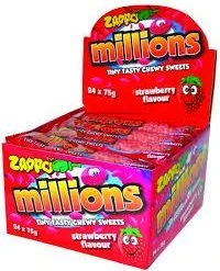 Joys Delights Lolly Shop Online Zappo Millions 75g Bulk
